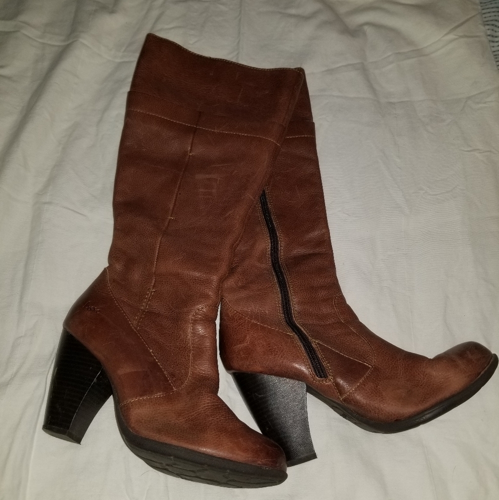 Brown Leather Born Boots